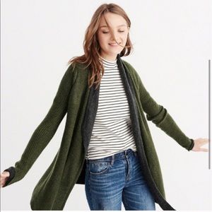 Cozy Green Blanket Cardigan